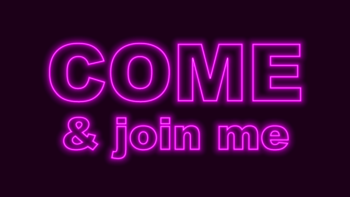 Come and join me on my live stream!